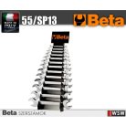 Beta szerszám - 13 részes villáskulcs készlet tartóval 