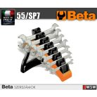 Beta szerszámok - 7 részes villáskulcs készlet tartóval 