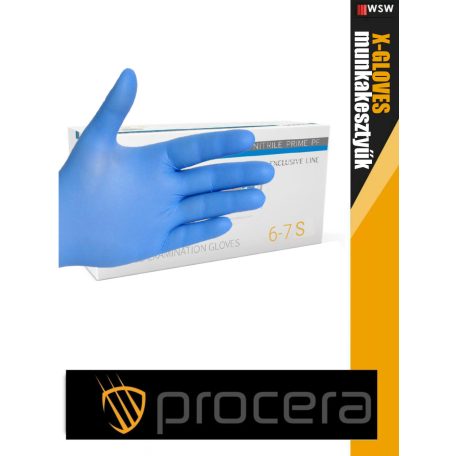 Procera X-DIAGNOSTIC nitril egyszerhasználatos púdermentes munkakesztyű doboz 100 db - egyéni védőeszköz