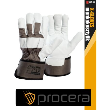 Procera X-PREMIUM erősített kombinált bőr munkakesztyű - egyéni védőeszköz