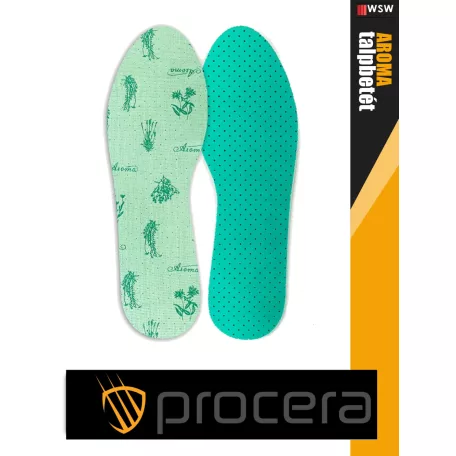 Procera AROMA GREENTEA hőszigetelő illatosított tecnikai talpbetét - munkaruha