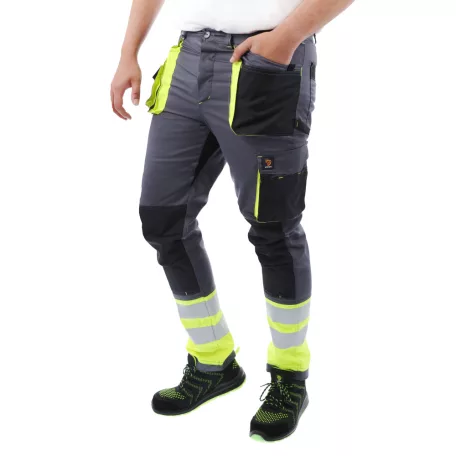 Procera PROMAN STRETCH GREYHV technikai slimfit rugalmas deréknadrág - munkaruha