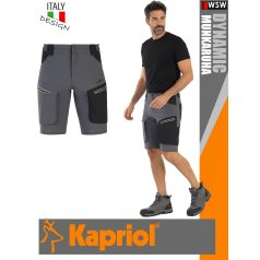   Kapriol DYNAMIC GREY technikai stretch slimfit rövid munkanadrág - munkaruha