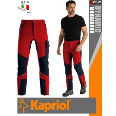   Kapriol DYNAMIC RED technikai stretch slimfit munkanadrág - munkaruha