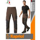 Kapriol DYNAMIC BROWN technikai stretch slimfit munkanadrág - munkaruha