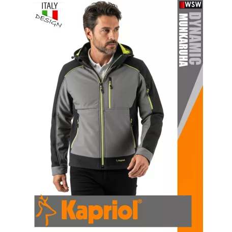 Kapriol DYNAMIC GREY technikai softshell kabát - munkaruha