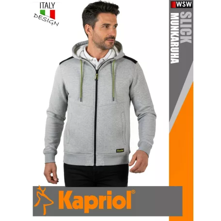 Kapriol SLICK GREY technikai kapucnis kardigán - munkaruha