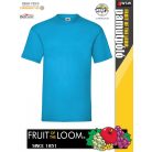 Fruit of the Loom VALUEWEIGHT AZUREBLUE pamut férfi póló - 165g/m2