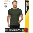 Fruit of the Loom VALUEWEIGHT BOTTLEGREEN pamut férfi póló - 165g/m2