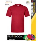 Fruit of the Loom VALUEWEIGHT BRICKRED pamut férfi póló - 165g/m2