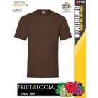 Fruit of the Loom VALUEWEIGHT CHOCOLATE pamut férfi póló - 165g/m2