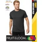 Fruit of the Loom VALUEWEIGHT DARKHEATHERGREY pamutgazdag férfi póló - 165g/m2