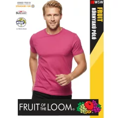   Fruit of the Loom VALUEWEIGHT FUCHSIA pamut férfi póló - 165g/m2
