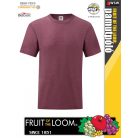Fruit of the Loom VALUEWEIGHT HEATHERBURGUNDY pamut férfi póló - 165g/m2
