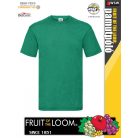 Fruit of the Loom VALUEWEIGHT HEATHERGREEN pamut férfi póló - 165g/m2