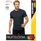 Fruit of the Loom VALUEWEIGHT HEATHERNAVY pamutgazdag férfi póló - 165g/m2