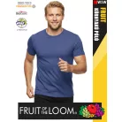 Fruit of the Loom VALUEWEIGHT HEATHERROYAL pamutgazdag férfi póló - 165g/m2