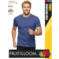   Fruit of the Loom VALUEWEIGHT HEATHERROYAL pamutgazdag férfi póló - 165g/m2