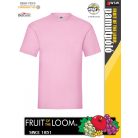 Fruit of the Loom VALUEWEIGHT LIGHTPINK pamut férfi póló - 165g/m2