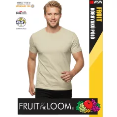   Fruit of the Loom VALUEWEIGHT NATURAL pamut férfi póló - 165g/m2