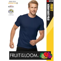   Fruit of the Loom VALUEWEIGHT NAVY pamut férfi póló - 165g/m2