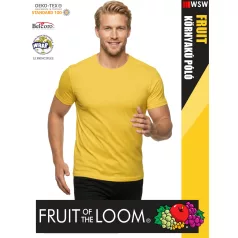   Fruit of the Loom VALUEWEIGHT SUNFLOWER pamut férfi póló - 165g/m2