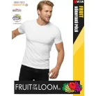 Fruit of the Loom VALUEWEIGHT WHITE pamut férfi póló - 165g/m2