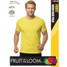 Fruit of the Loom VALUEWEIGHT YELLOW pamut férfi póló - 165g/m2
