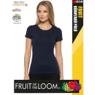 Fruit of the Loom VALUEWEIGHT DEEPNAVY pamut női póló - 165g/m2