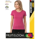 Fruit of the Loom VALUEWEIGHT FUCHSIA pamut női póló - 165g/m2