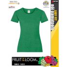 Fruit of the Loom VALUEWEIGHT HEATHERGREEN női póló - 165g/m2