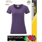 Fruit of the Loom VALUEWEIGHT HEATHERPURPLE női póló - 165g/m2