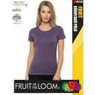 Fruit of the Loom VALUEWEIGHT HEATHERPURPLE pamutgazdag női póló - 165g/m2