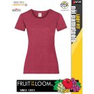 Fruit of the Loom VALUEWEIGHT HEATHERRED női póló - 165g/m2