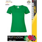 Fruit of the Loom VALUEWEIGHT KELLYGREEN női pamut póló - 165g/m2