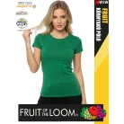 Fruit of the Loom VALUEWEIGHT KELLYGREEN pamut női póló - 165g/m2
