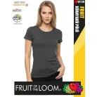 Fruit of the Loom VALUEWEIGHT LIGHTGRAPHITE pamut női póló - 165g/m2