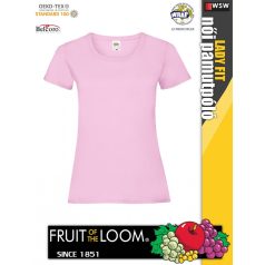   Fruit of the Loom VALUEWEIGHT LIGHTPINK női pamut póló - 165g/m2