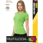 Fruit of the Loom VALUEWEIGHT LIME pamut női póló - 165g/m2