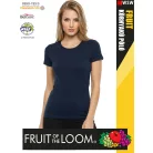Fruit of the Loom VALUEWEIGHT NAVY pamut női póló - 165g/m2