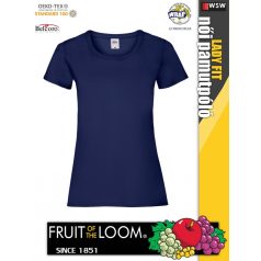   Fruit of the Loom VALUEWEIGHT NAVY női pamut póló - 165g/m2