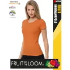 Fruit of the Loom VALUEWEIGHT ORANGE pamut női póló - 165g/m2