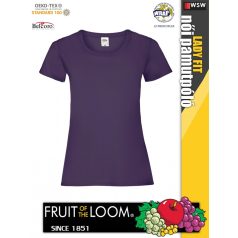   Fruit of the Loom VALUEWEIGHT PURPLE női pamut póló - 165g/m2