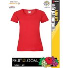Fruit of the Loom VALUEWEIGHT RED női pamut póló - 165g/m2