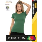 Fruit of the Loom VALUEWEIGHT RETROHEATHERGREEN pamutgazdag női póló - 165g/m2