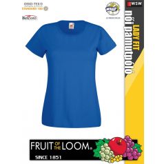   Fruit of the Loom VALUEWEIGHT ROYALBLUE női pamut póló - 165g/m2