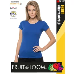   Fruit of the Loom VALUEWEIGHT ROYALBLUE pamut női póló - 165g/m2