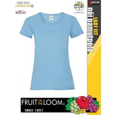   Fruit of the Loom VALUEWEIGHT SKYBLUE női pamut póló - 165g/m2