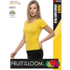 Fruit of the Loom VALUEWEIGHT SUNFLOWER pamut női póló - 165g/m2