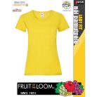 Fruit of the Loom VALUEWEIGHT YELLOW női pamut póló - 165g/m2